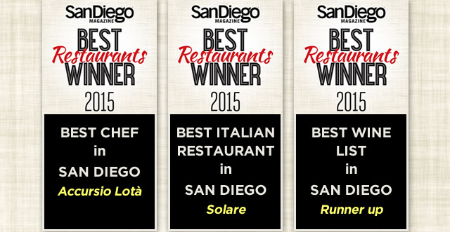 SD Magazine Best Restaurant 2015