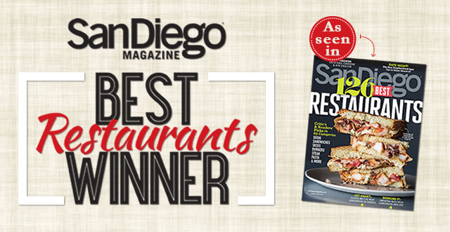 SD Magazine Best Restaurant 2015