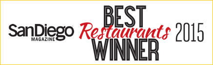 San Diego Best Restaurants Winner 2015