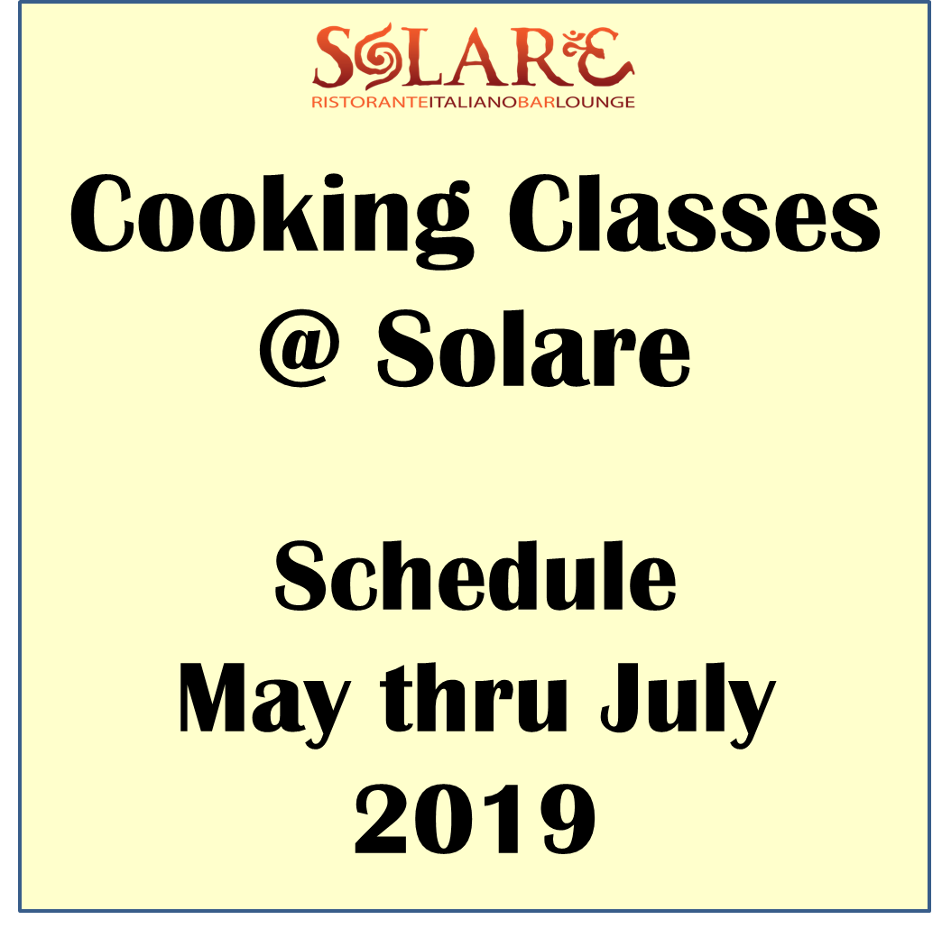 <a id="Solare-Cooking-Classes"></a>Cooking Classes at Solare ~ Hands-on!