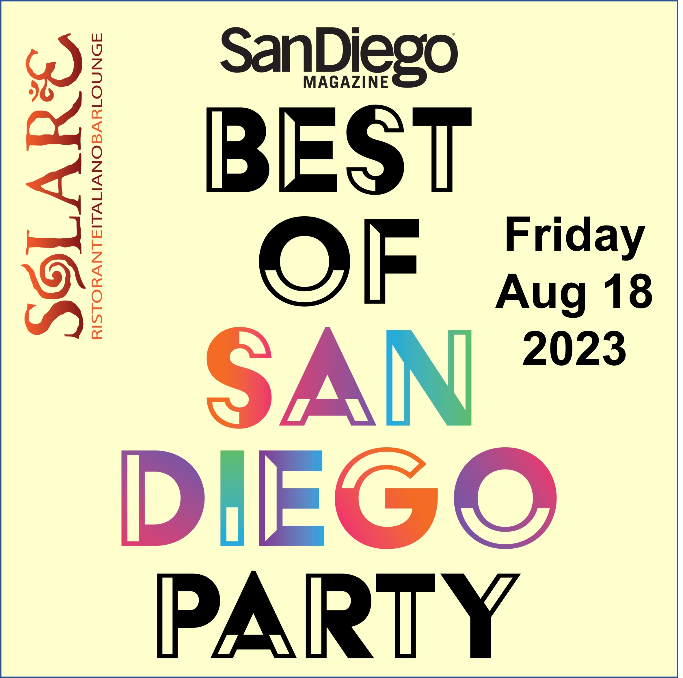 <a id="Solare-Best-Of-Party"></a>Solare - Best of San Diego Party 2023