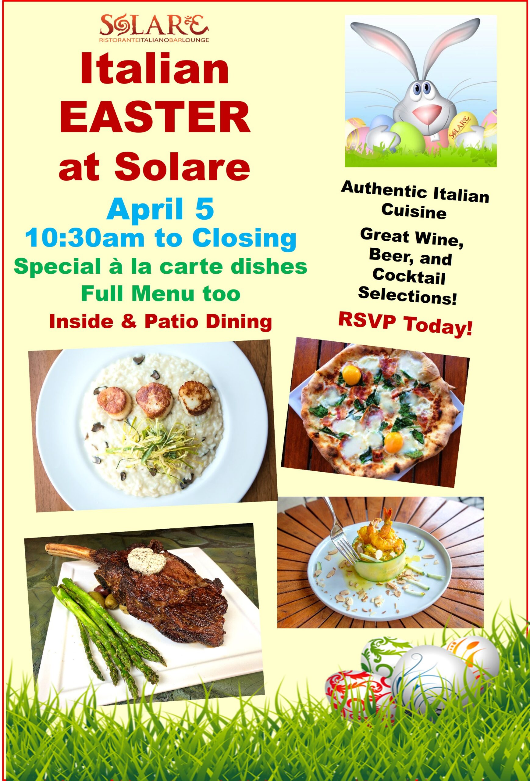 <a id="Solare-Easter-Sunday"></a>Italian Easter Sunday at Solare